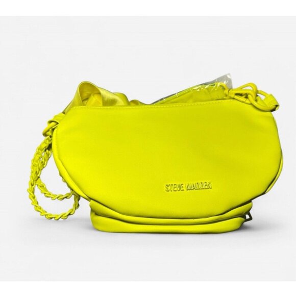 Steve Madden BLIVELY Neon Yellow Convertible Belt Shoulder Bag, Travel Vacay - Picture 3 of 7